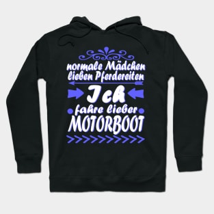 Hobby Motorboot Frauen Meer Speed Boot Hoodie